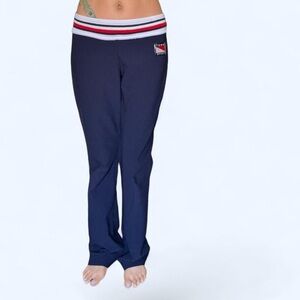 Tommy Hilfiger Navy Sports Pants with Striped Waistband